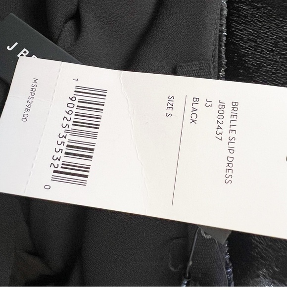 J Brand Brielle Velvet Mini Slip Dress Black Strappy LBD NEW Size Small $298 - Picture 9 of 10